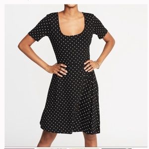 Old Navy Fit & Flare polka dot dress